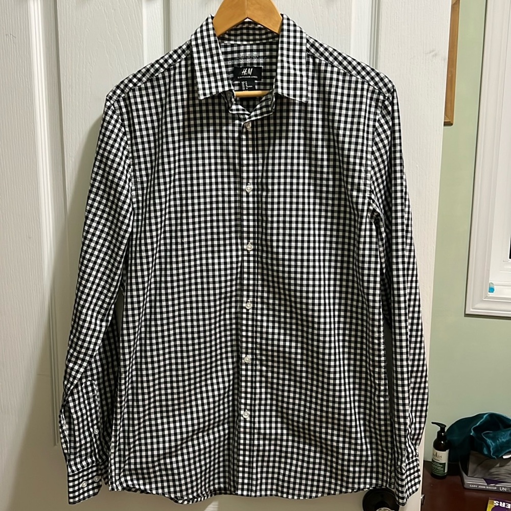 Check long sleeve shirt